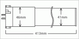 寸法：LEDコンパクト蛍光灯・FHP32W形対応