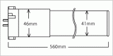 寸法：LEDコンパクト蛍光灯・FPL55W形対応